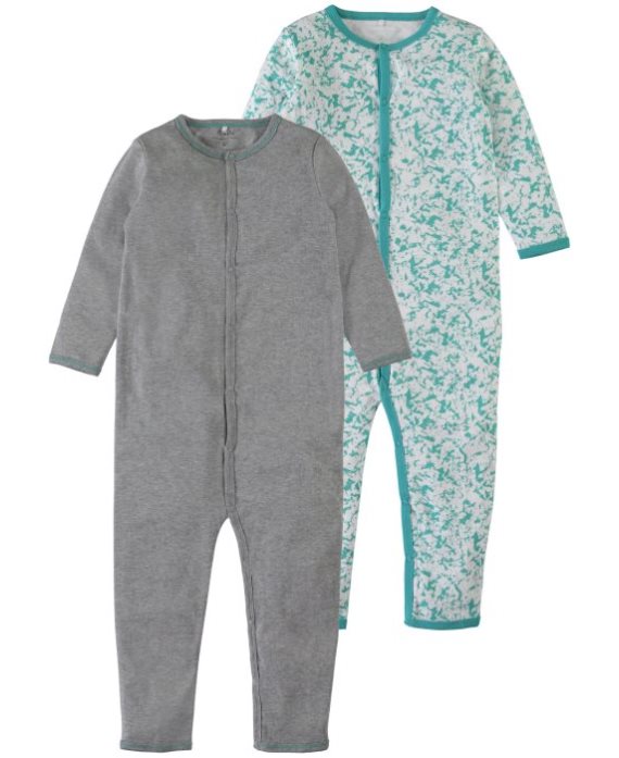 Pack pijamas bicolor turquesa Mini de Name it