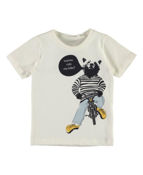 Camiseta oso/rueda Victor Mini de Name it