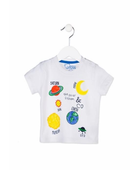 Camiseta espacio bebé Losan